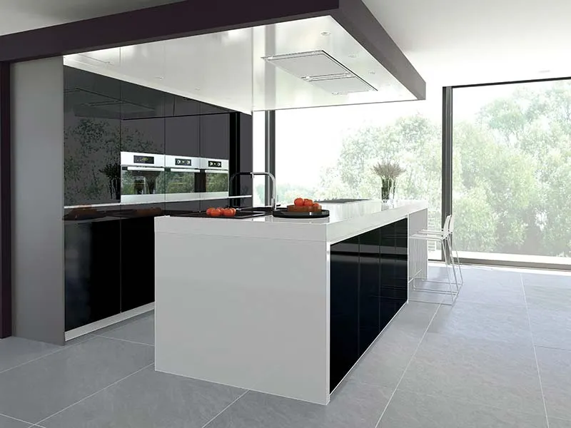 19mm Span Pure black Super Glanz