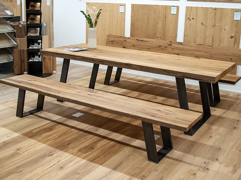 Eiche Altholz Bank Venezia Natur ge&ouml;lt