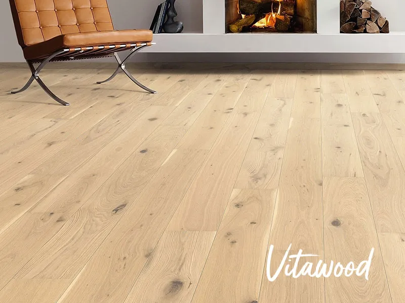 12mm Eiche Bozen Wei&szlig; strukturiert 2V