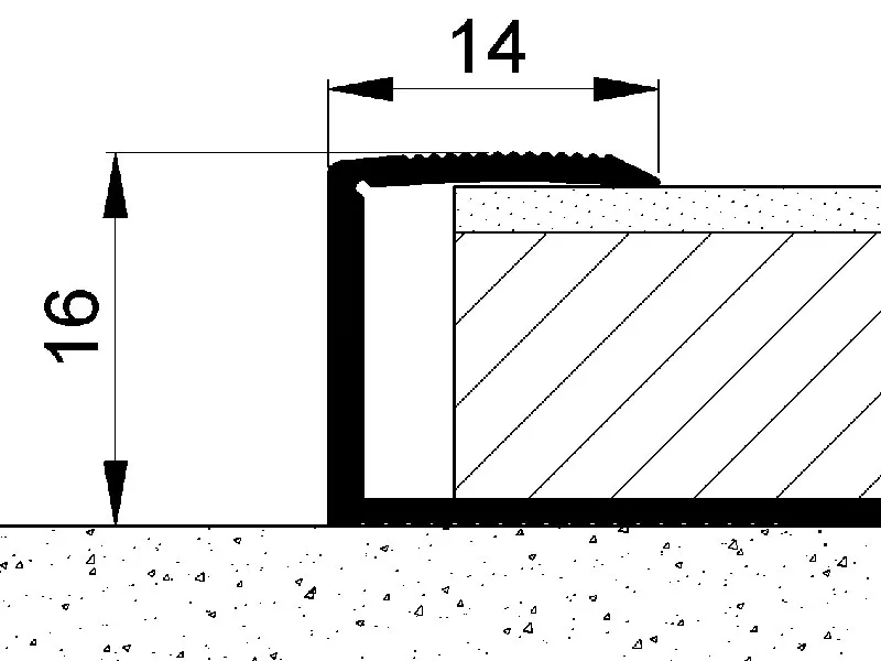 270cm Silber Einfassprofil 8613