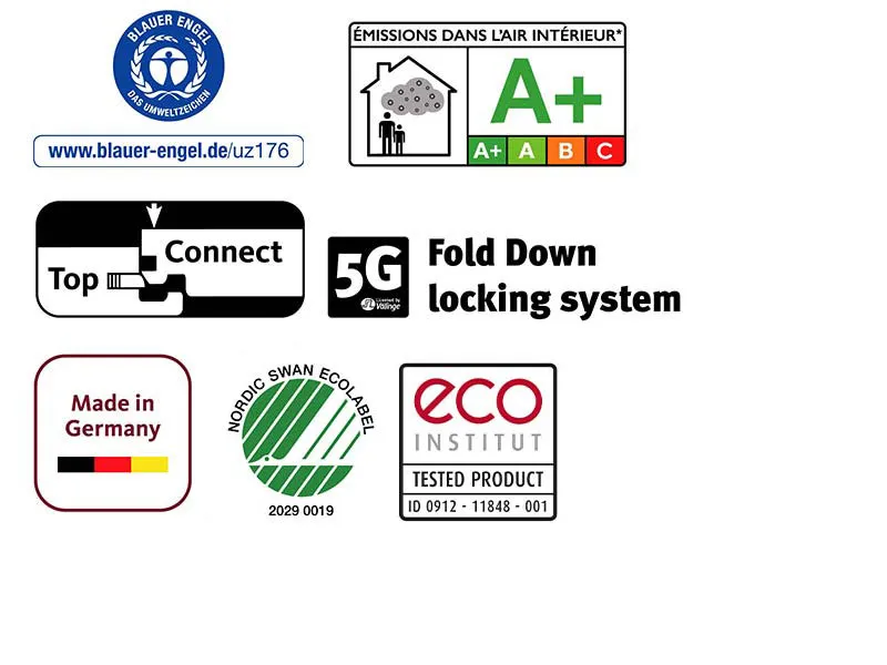 9,8mm Sandeiche LHD strukturiert