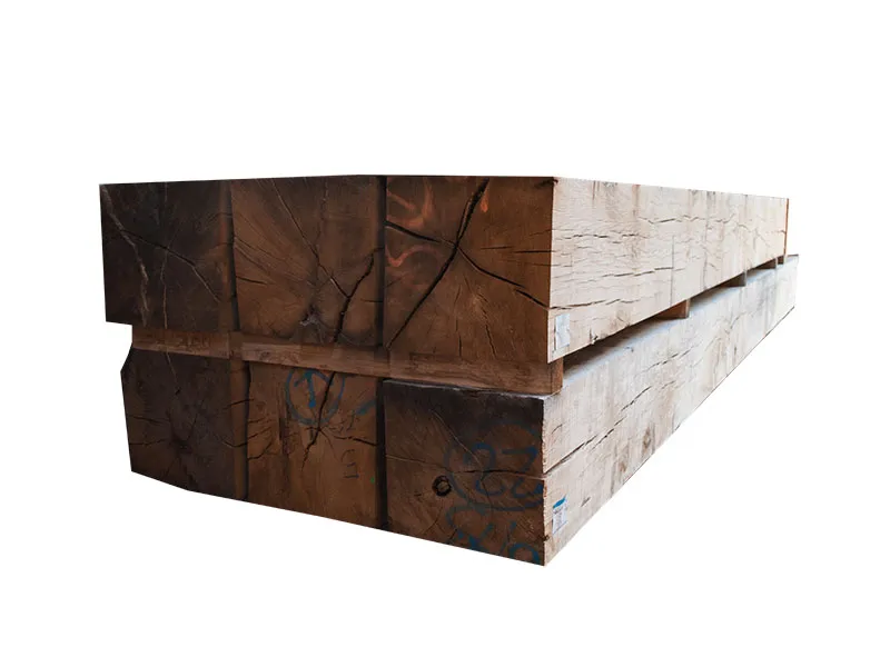 400x400mm Eiche Kantholz medium astig