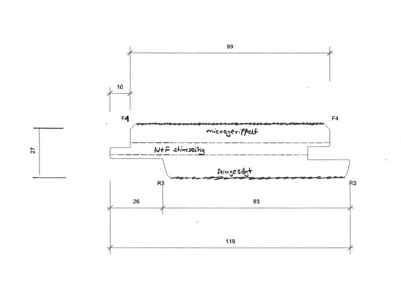 27x119mm Fichte APF10 Breit 4-s N+F