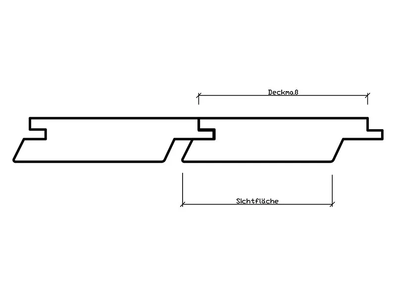 25x72mm L&auml;rche ast Fassadenprofil N+F