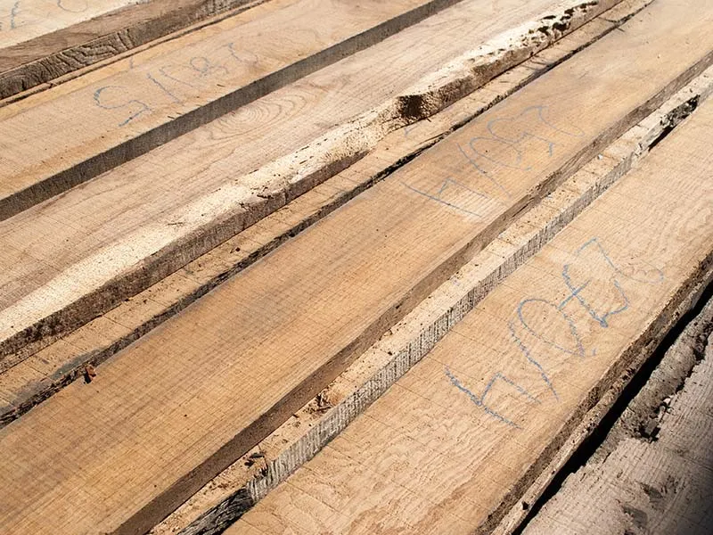 40mm Eiche Altholz natur bes&auml;umt KD