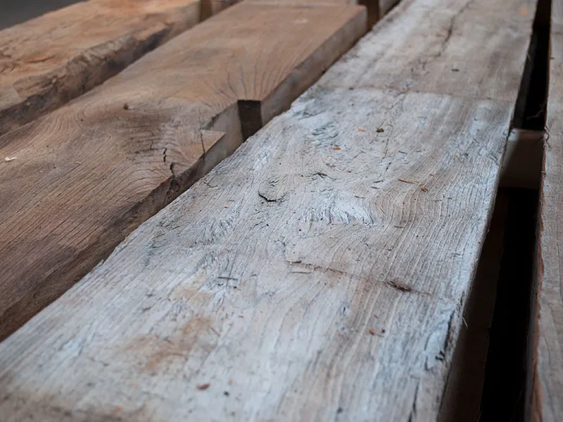 70mm R&uuml;ster Altholz Blockw&auml;nde KD